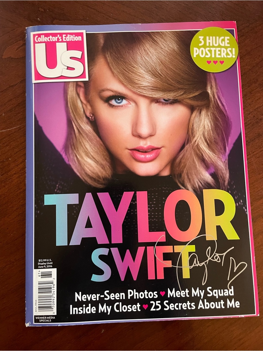 TAYLOR SWIFT Us MAGAZINE Special Collector’s Edition 2016 Posters Inside